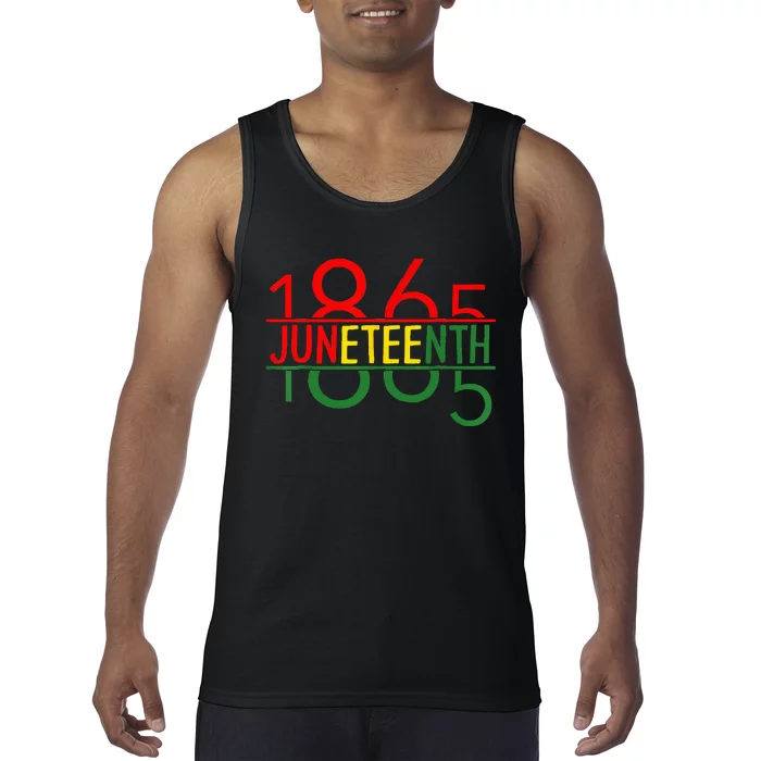 Emancipation Day Is Great With 1865 Juneteenth Flag Apparel Tank Top