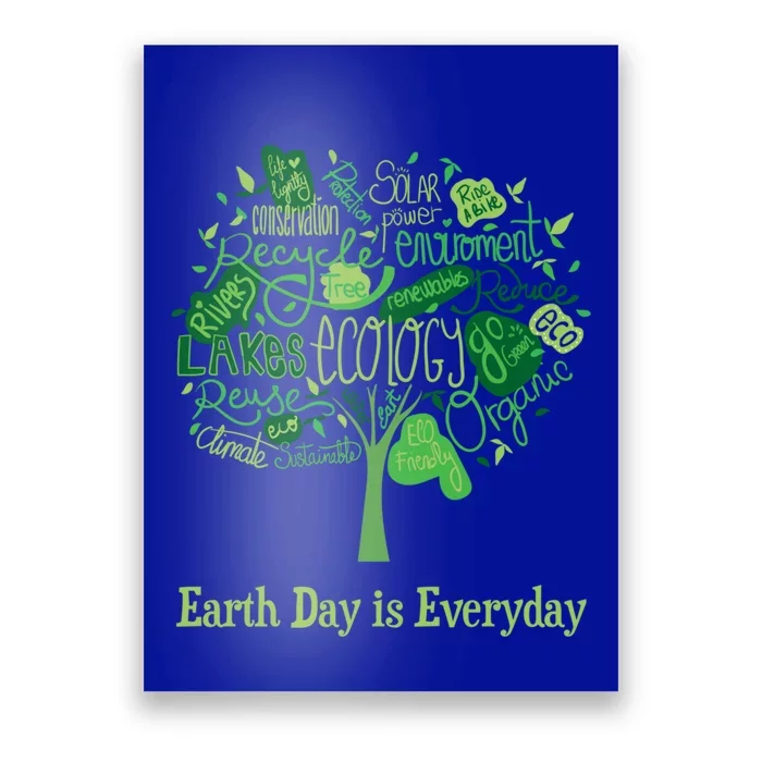 Earth Day Is Everyday Global Warming And Climate Graphic Gift Poster