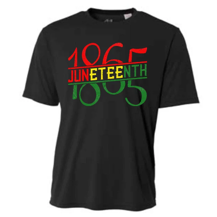 Emancipation Day is great with 1865 Juneteenth flag apparel Cooling Performance Crew T-Shirt