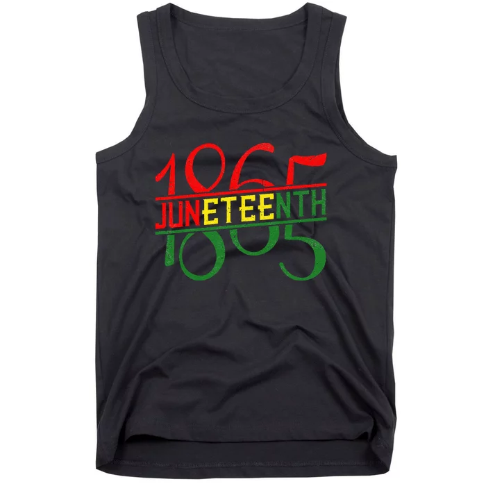 Emancipation Day is great with 1865 Juneteenth flag apparel Tank Top