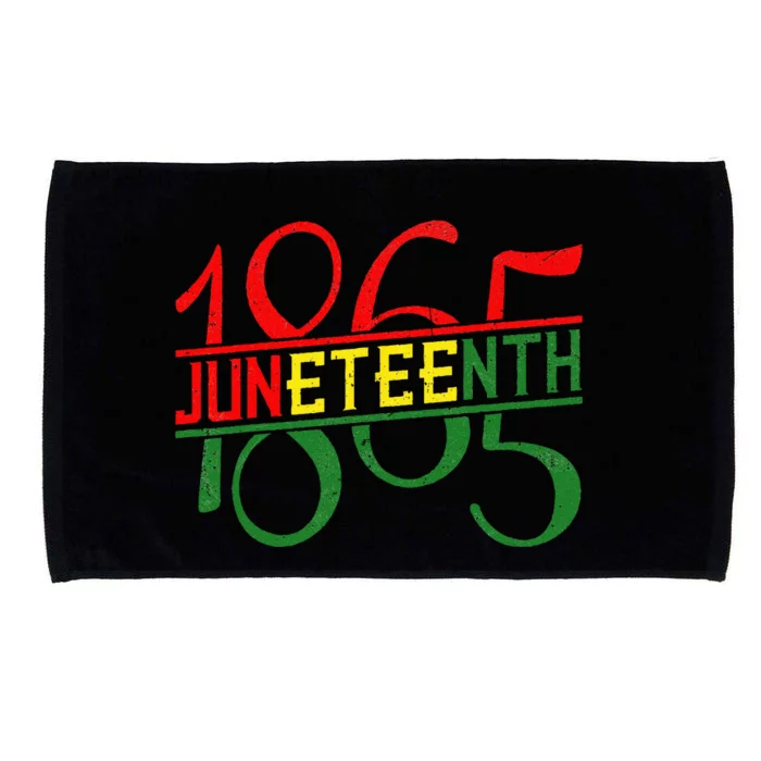 Emancipation Day is great with 1865 Juneteenth flag apparel Microfiber Hand Towel