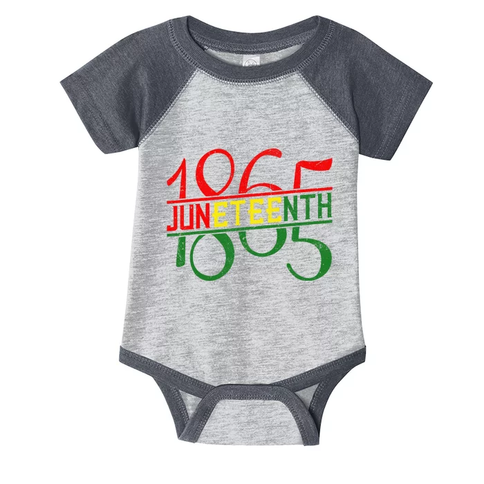 Emancipation Day is great with 1865 Juneteenth flag apparel Infant Baby Jersey Bodysuit