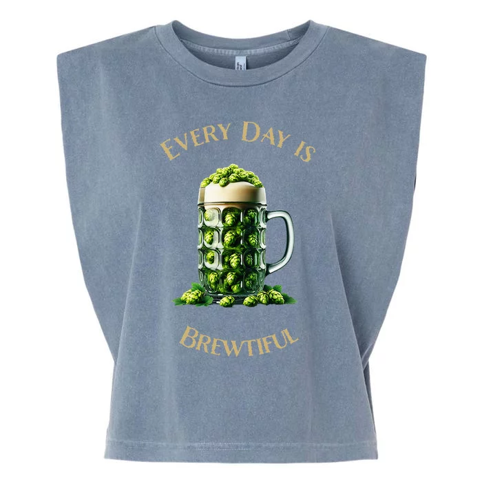 Every Day Is Brewtiful Garment-Dyed Women's Muscle Tee