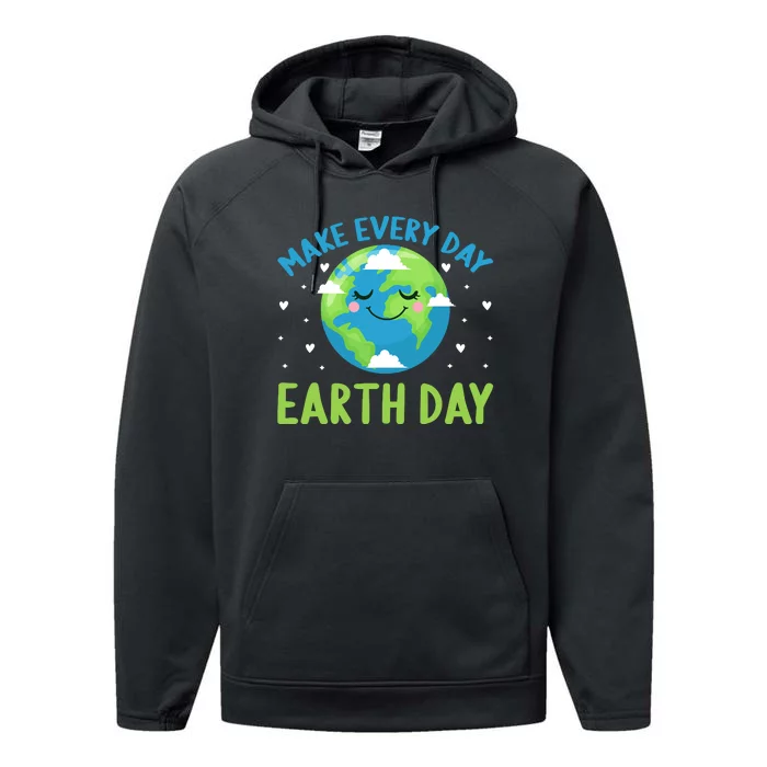 Every Day Is Earth Day Graphic Performance Fleece Hoodie