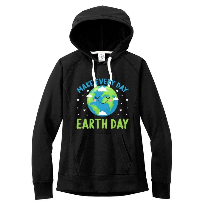 Every Day Is Earth Day Graphic Women's Fleece Hoodie