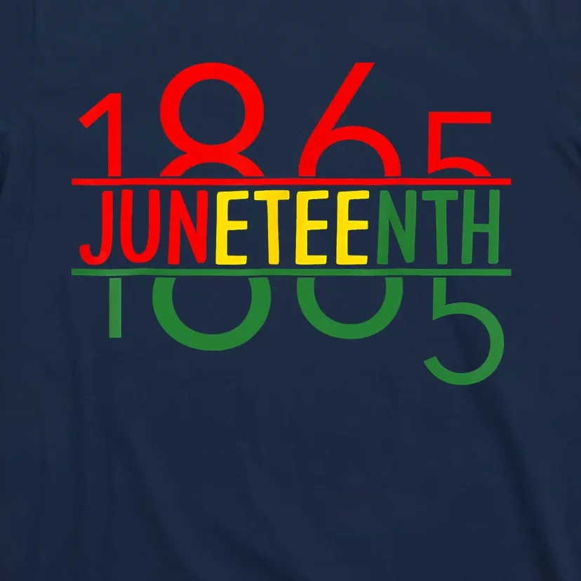 Emancipation Day Is Great With 1865 Juneteenth Flag Apparel T-Shirt