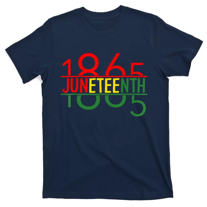 Emancipation Day Is Great With 1865 Juneteenth Flag Apparel T-Shirt