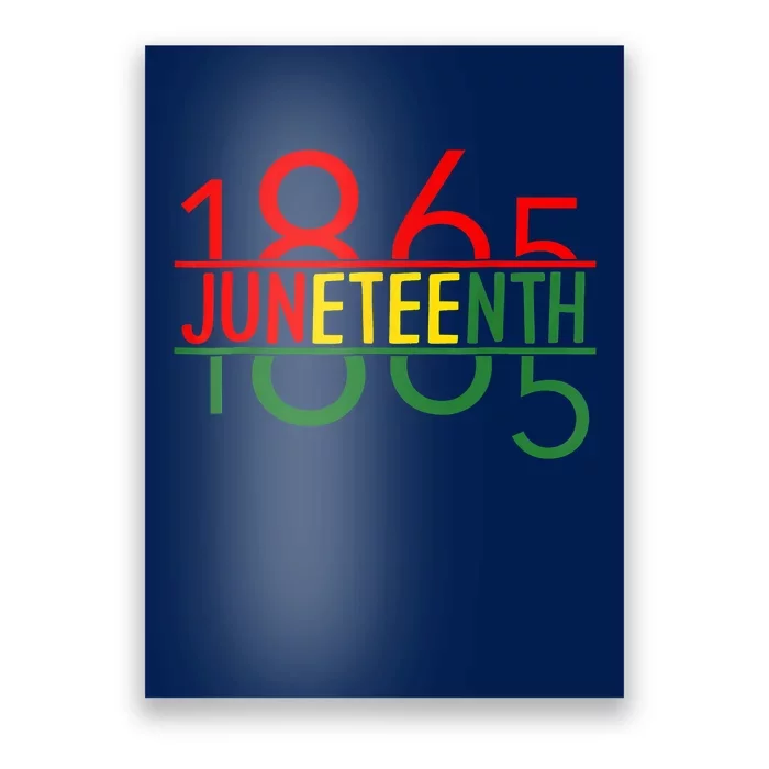 Emancipation Day Is Great With 1865 Juneteenth Flag Apparel Poster