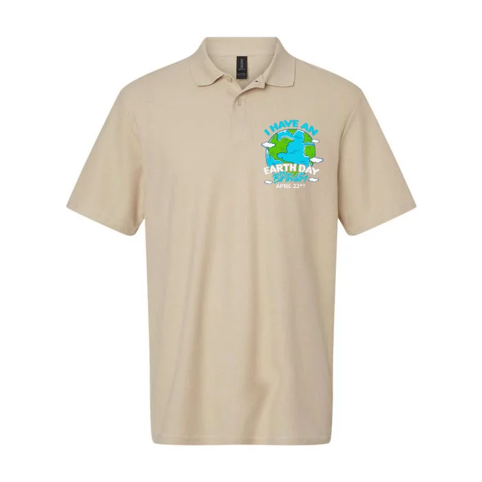 Earth Day I Have An Earth Day Birthday April 22nd Softstyle Adult Sport Polo