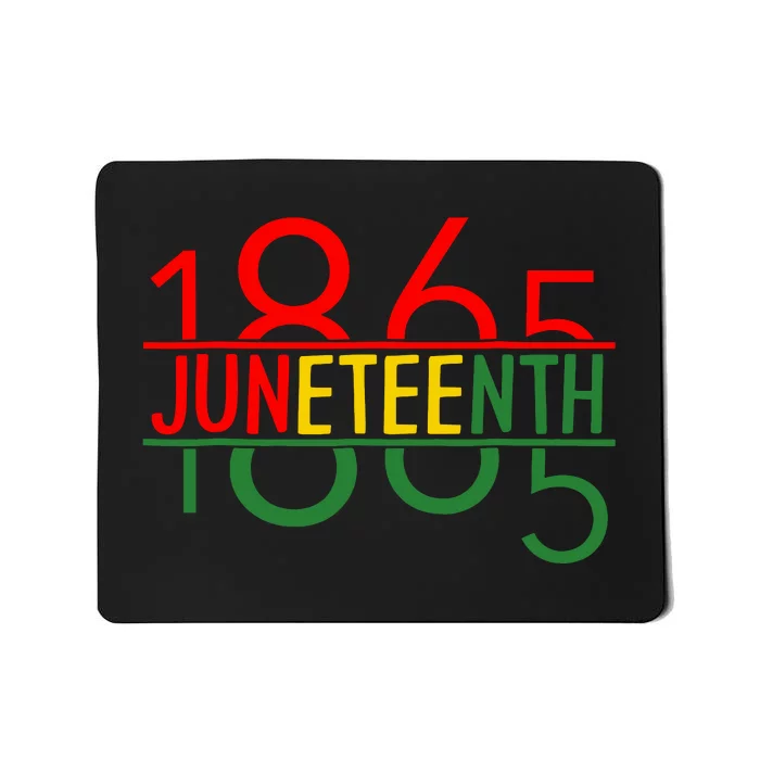 Emancipation Day Is Great With 1865 Juneteenth Flag Apparel Mousepad