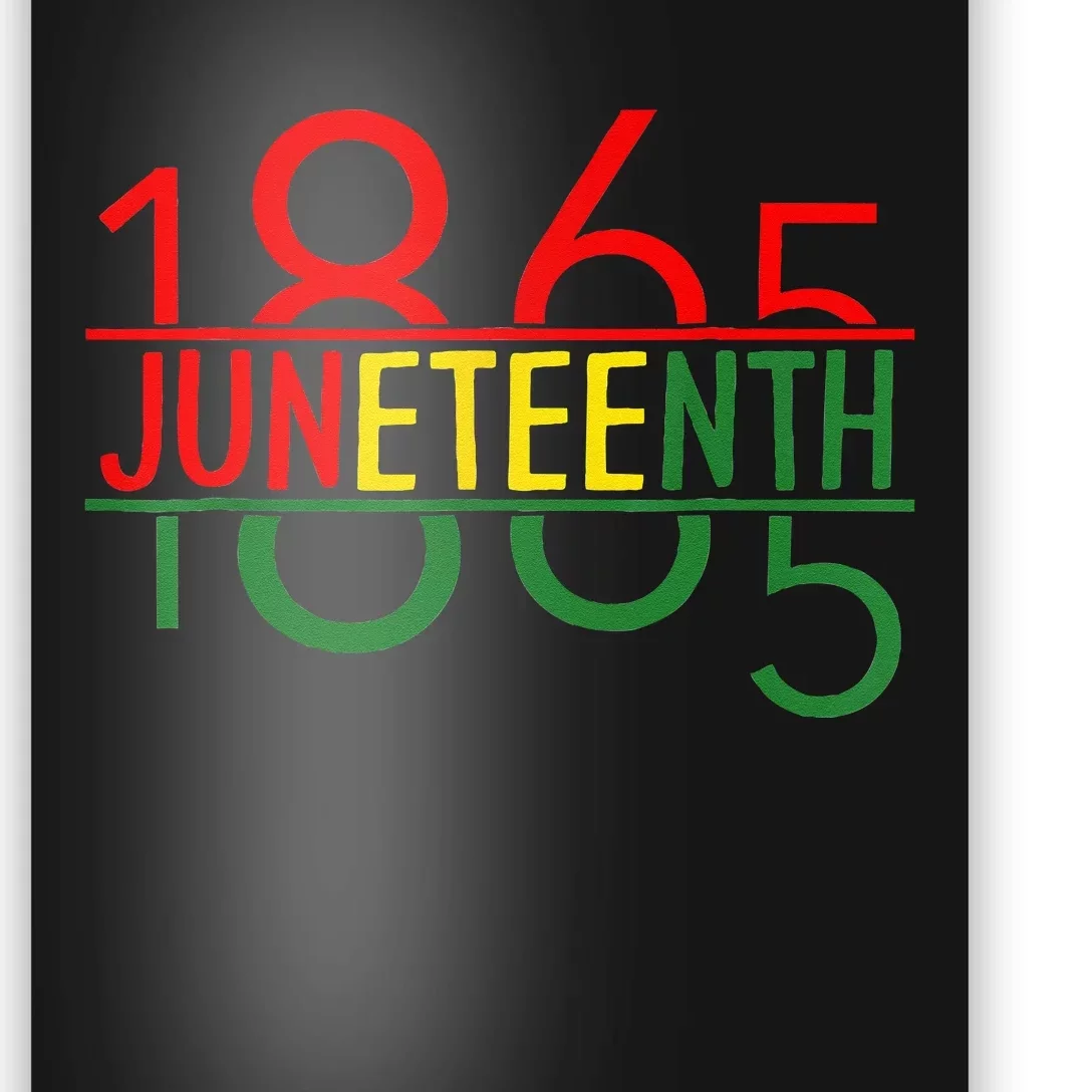 Emancipation Day is great with 1865 Juneteenth flag Poster