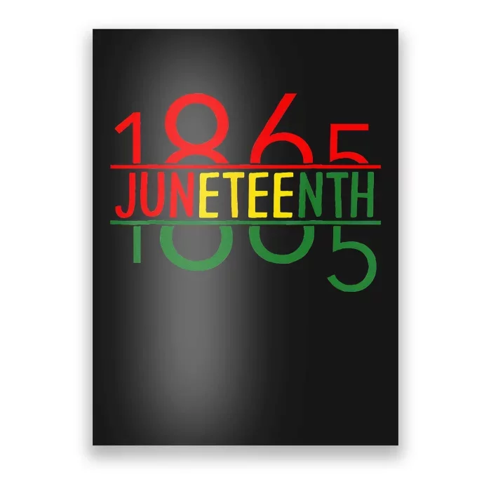 Emancipation Day is great with 1865 Juneteenth flag Poster