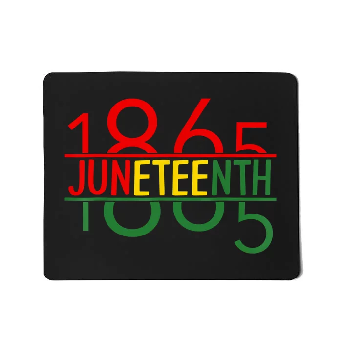 Emancipation Day Is Great With 1865 Juneteenth Flag Mousepad