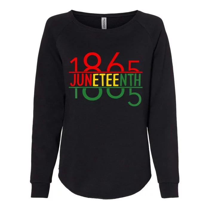 Emancipation Day Is Great With 1865 Juneteenth Flag Womens California Wash Sweatshirt