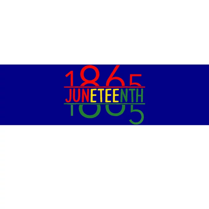 Emancipation Day is great with 1865 Juneteenth flag Bumper Sticker