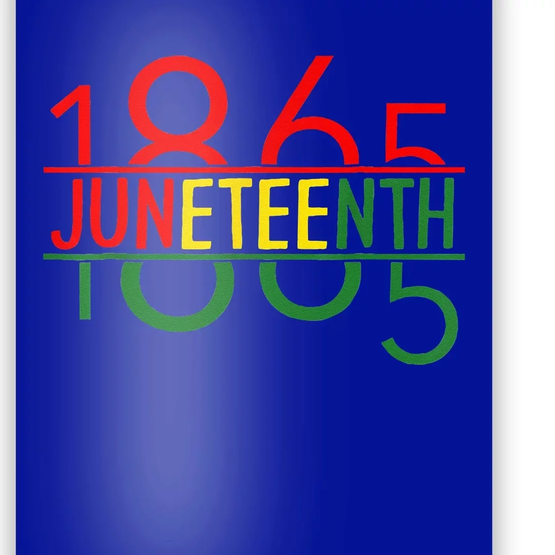 Emancipation Day is great with 1865 Juneteenth flag Poster