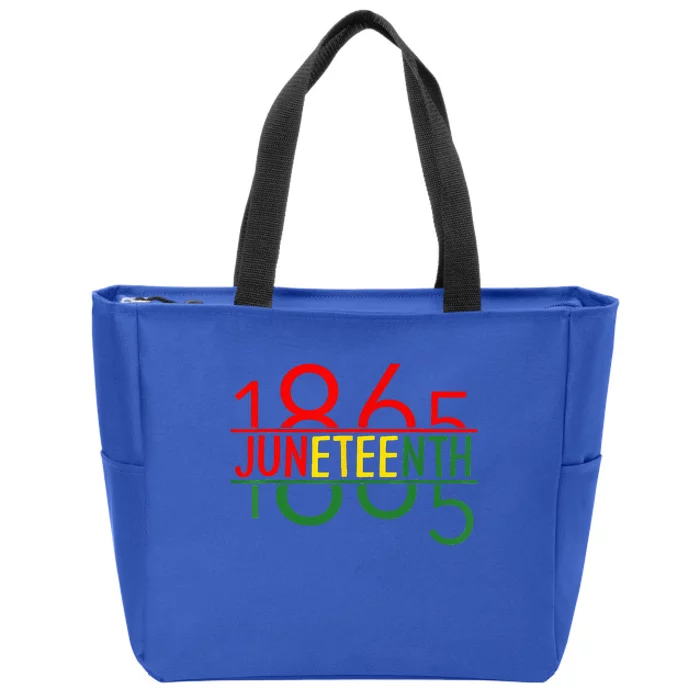 Emancipation Day is great with 1865 Juneteenth flag Zip Tote Bag