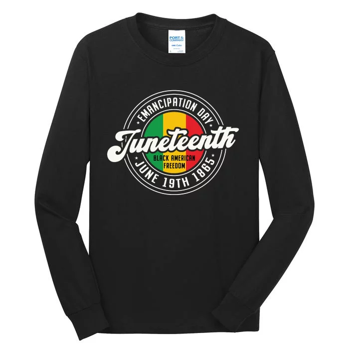 Emancipation Day Juneteenth Freedom Graphic Tall Long Sleeve T-Shirt