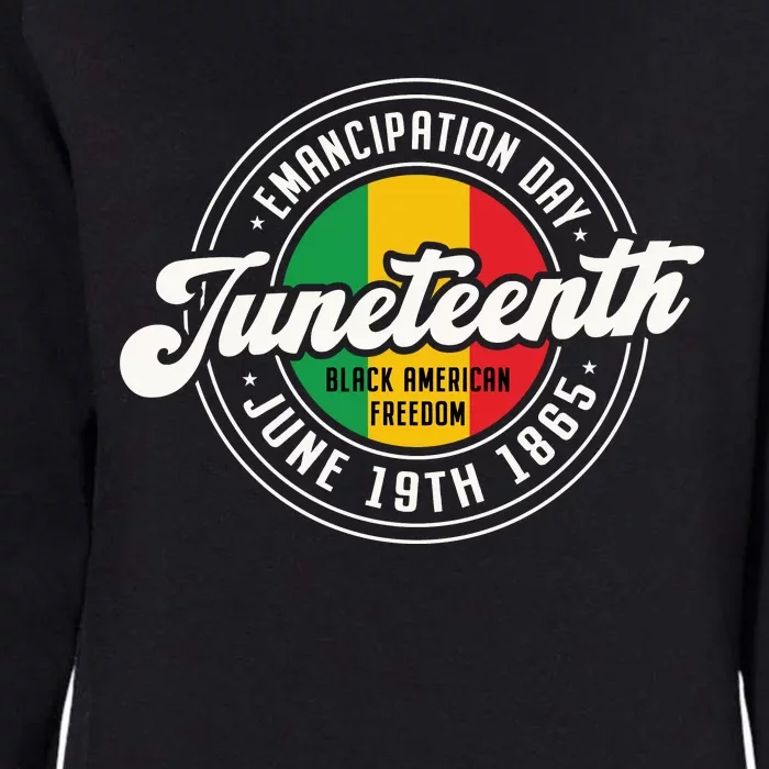 Emancipation Day Juneteenth Freedom Graphic Womens California Wash Sweatshirt