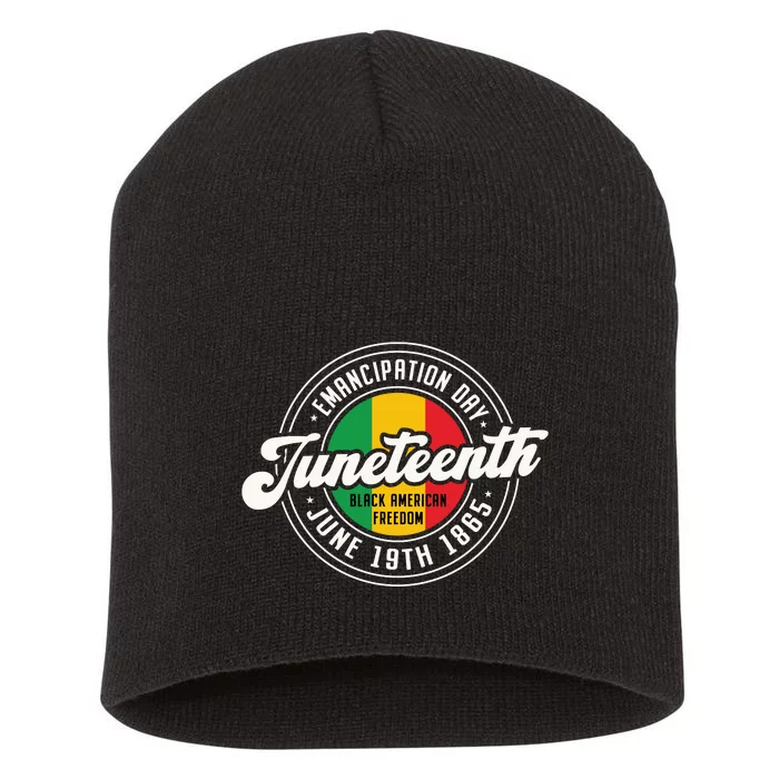 Emancipation Day Juneteenth Freedom Graphic Short Acrylic Beanie