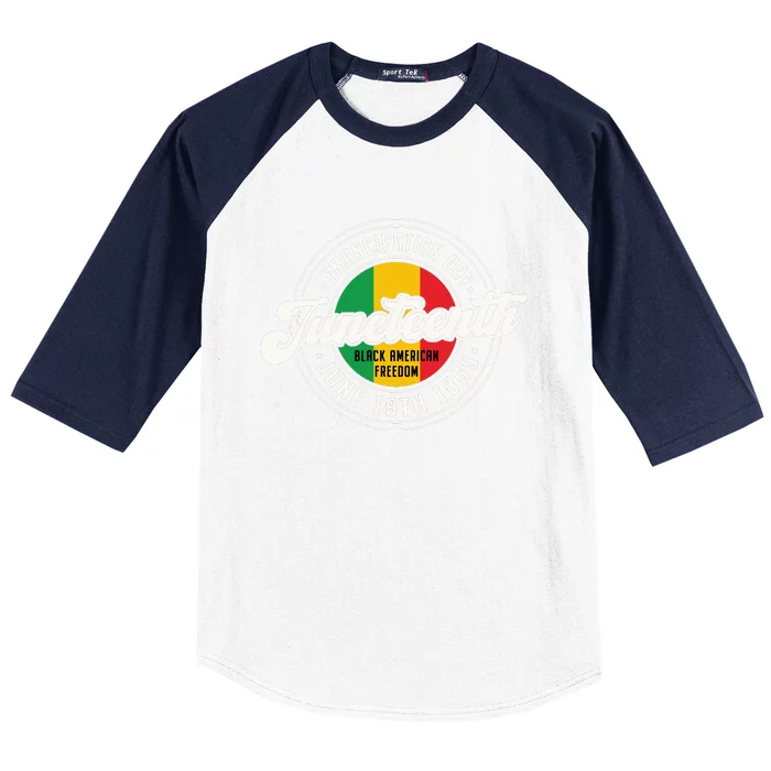 Emancipation Day Juneteenth Freedom Graphic Baseball Sleeve Shirt