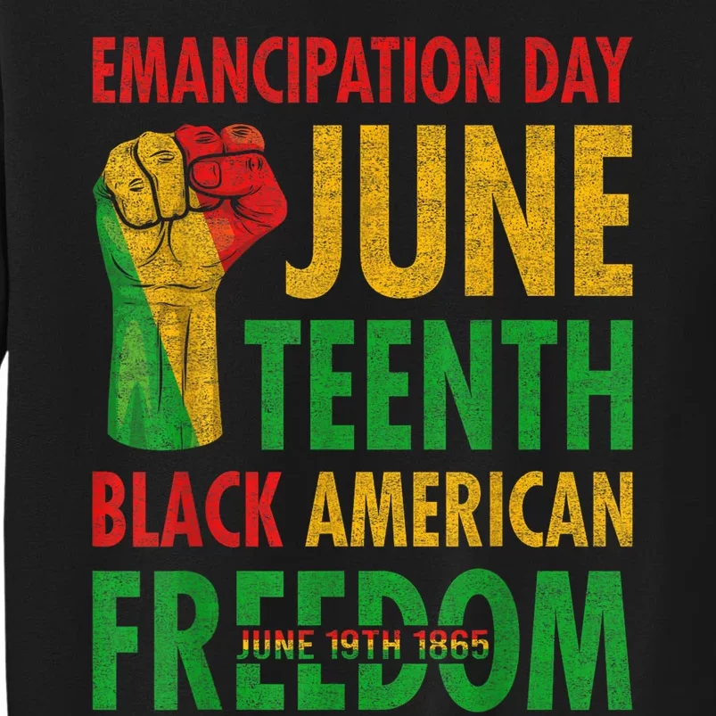 Emancipation Day Juneteenth Black American Freedom Men Women Sweatshirt