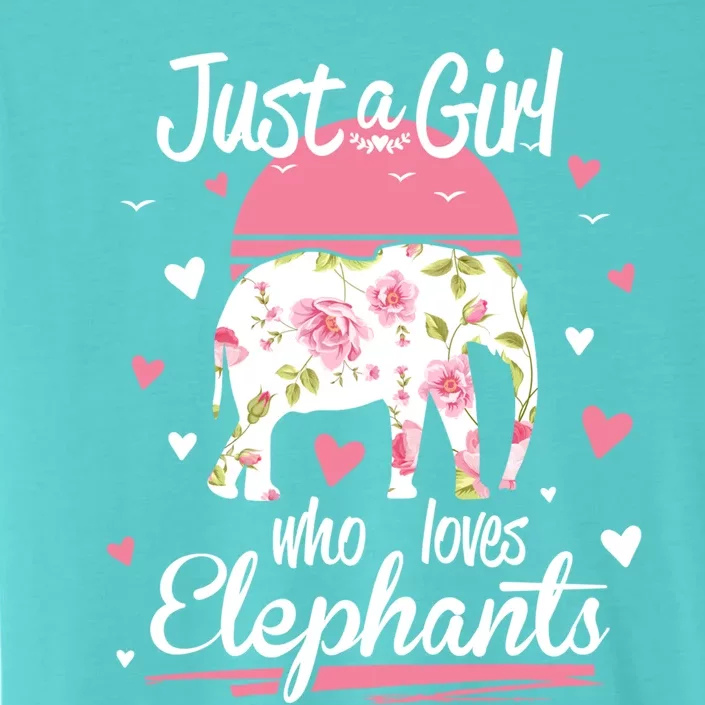 Elephant Design Just A Who Loves Elephants Great Gift ChromaSoft Performance T-Shirt