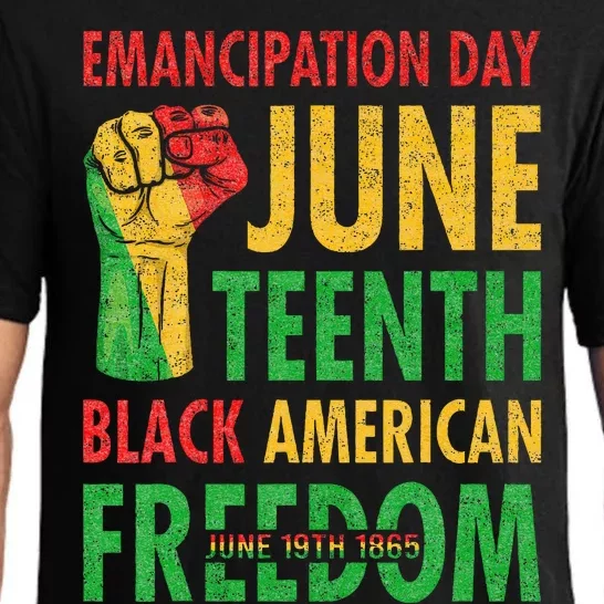 Emancipation Day Juneteenth Black American Freedom Pajama Set