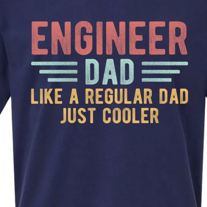 Engineer Dad Just Cooler Engineer FatherS Day Cute Gift Sueded Cloud Jersey T-Shirt