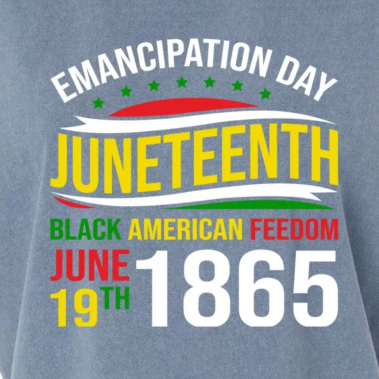 Ecipation Day Junenth Black American Freedom June 19th Meaningful Gift Garment-Dyed Women's Muscle Tee