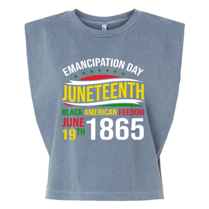 Ecipation Day Junenth Black American Freedom June 19th Meaningful Gift Garment-Dyed Women's Muscle Tee