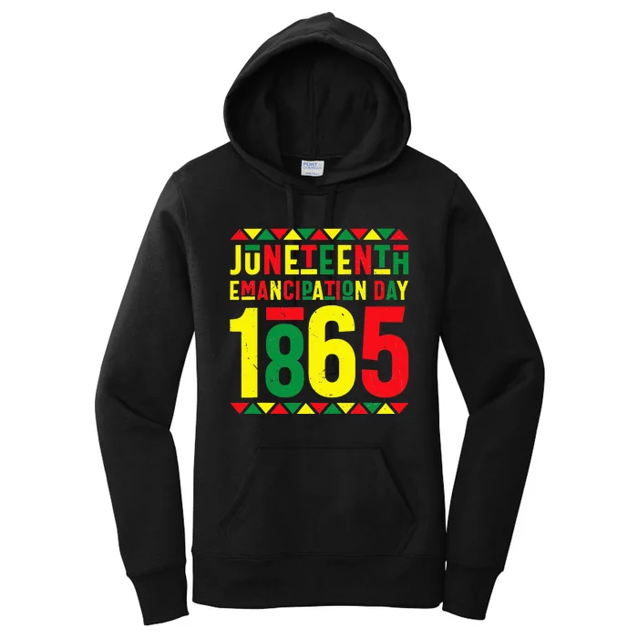 Emancipation Day Juneteenth African 1865 Freedom American Women's Pullover Hoodie