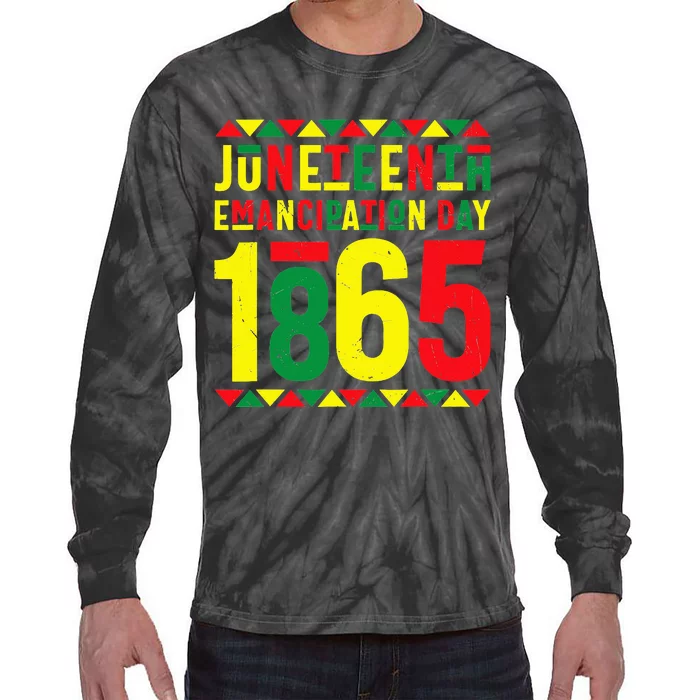 Emancipation Day Juneteenth African 1865 Freedom American Tie-Dye Long Sleeve Shirt