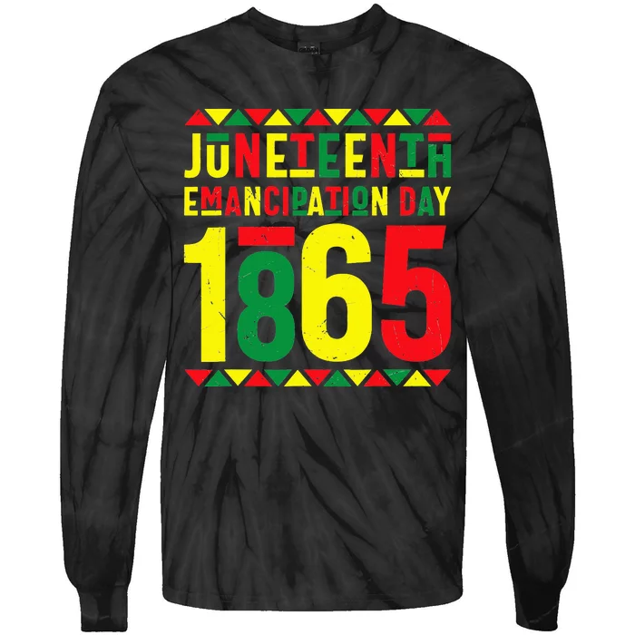 Emancipation Day Juneteenth African 1865 Freedom American Tie-Dye Long Sleeve Shirt