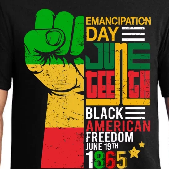 Ecipation Day Juneteenth Black American Freedom June 19th Funny Gift Pajama Set