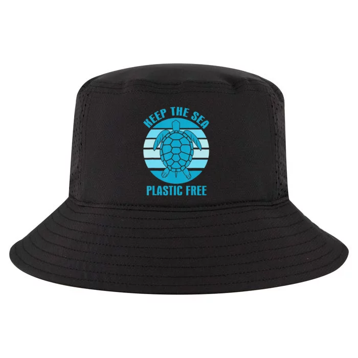 Earth Day Keep The Sea Plastic Free Turtle Cool Comfort Performance Bucket Hat