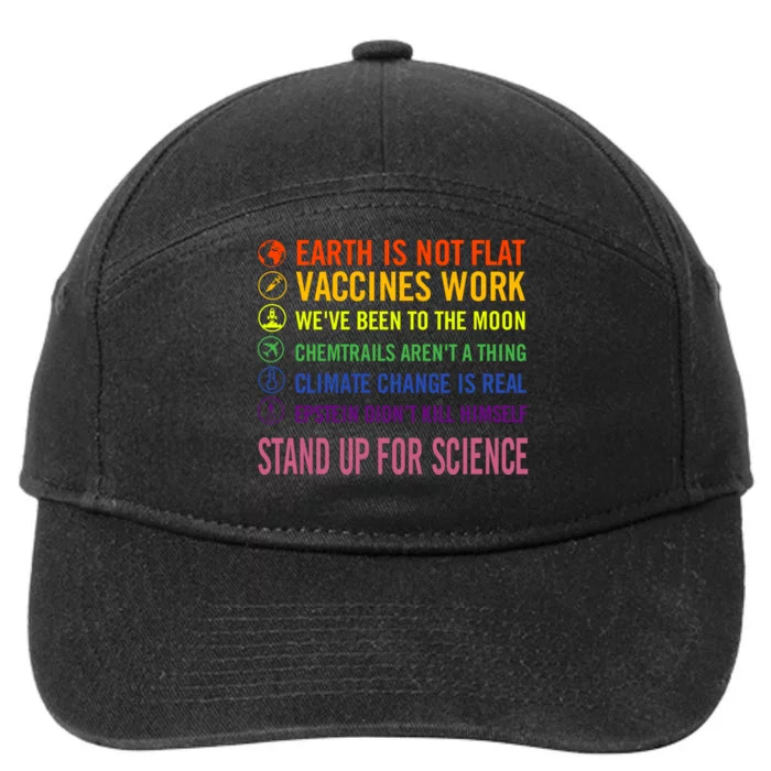 Epstein Didn’T Kill Himself Stand Up For Science 7-Panel Snapback Hat