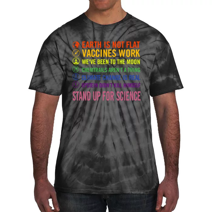 Epstein Didn’T Kill Himself Stand Up For Science Tie-Dye T-Shirt