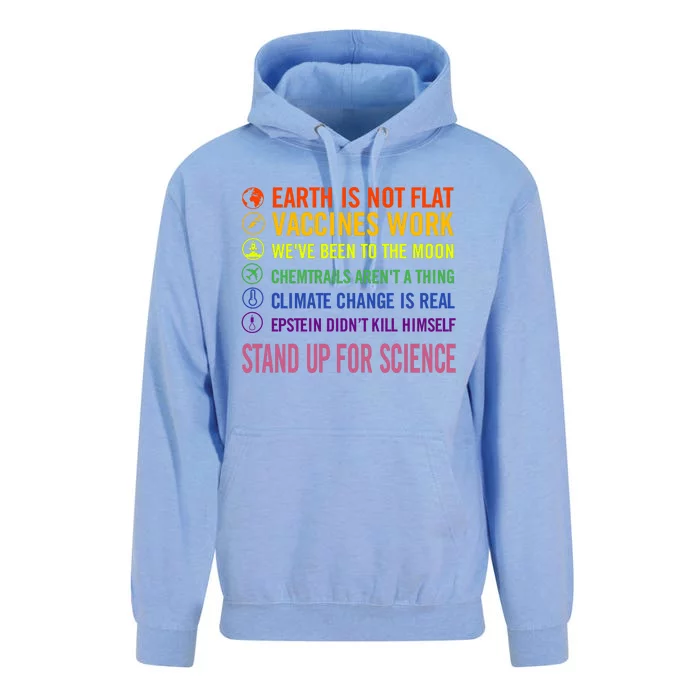 Epstein Didn’T Kill Himself Stand Up For Science Unisex Surf Hoodie