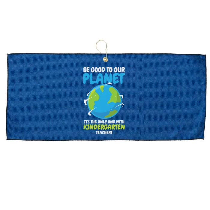 Earth Day Kindergarten Teacher Gift Large Microfiber Waffle Golf Towel