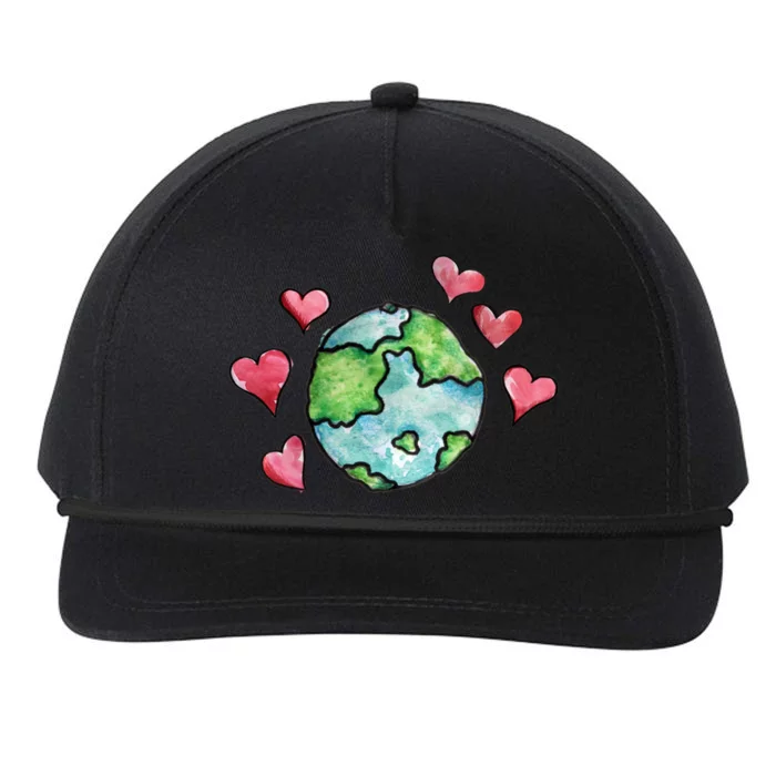 Earth Day Love Love Our Mother Earth Gift Snapback Five-Panel Rope Hat