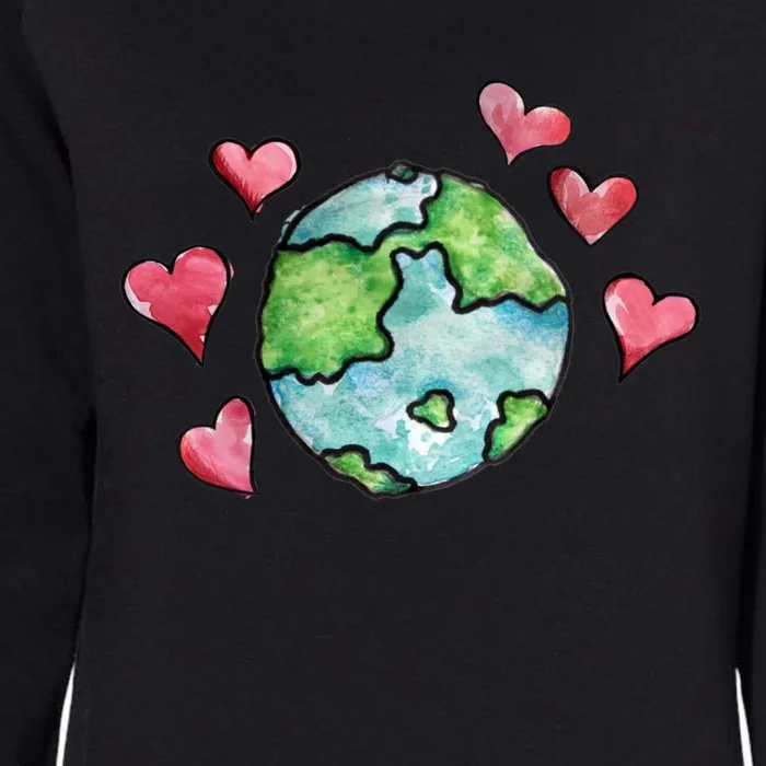 Earth Day Love Love Our Mother Earth Gift Womens California Wash Sweatshirt