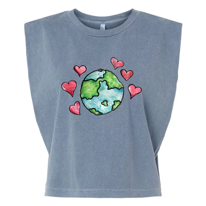 Earth Day Love Love Our Mother Earth Gift Garment-Dyed Women's Muscle Tee