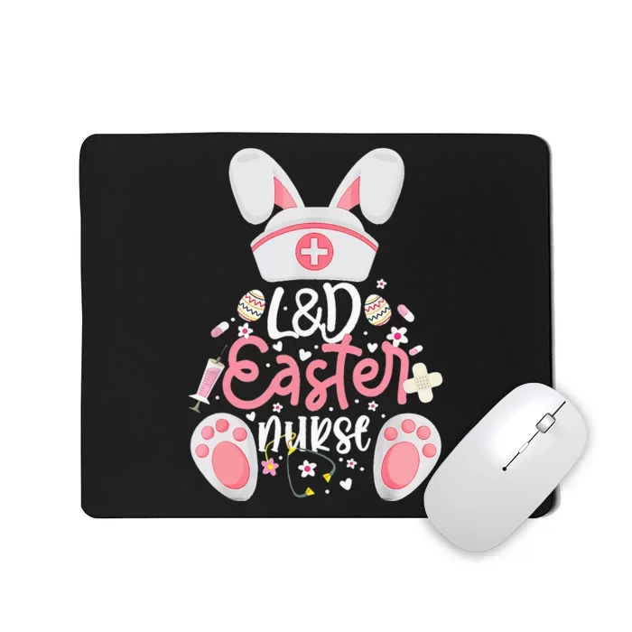 Easter Day L&D Nurse Outfit Bunny Labor And Delivery Easter Mousepad