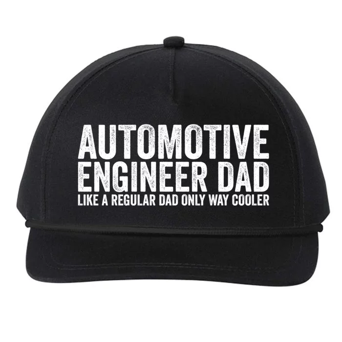 Engineer Dad Like A Regular Dad Gift Automotive Engineer Great Gift Snapback Five-Panel Rope Hat