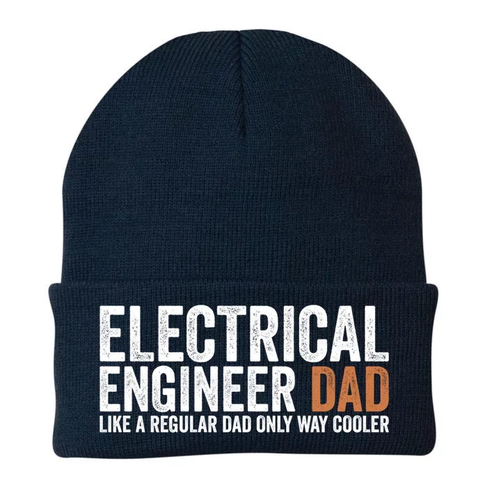 Engineer Dad Like A Regular Dad Electrical Engineer Funny Gift Knit Cap Winter Beanie