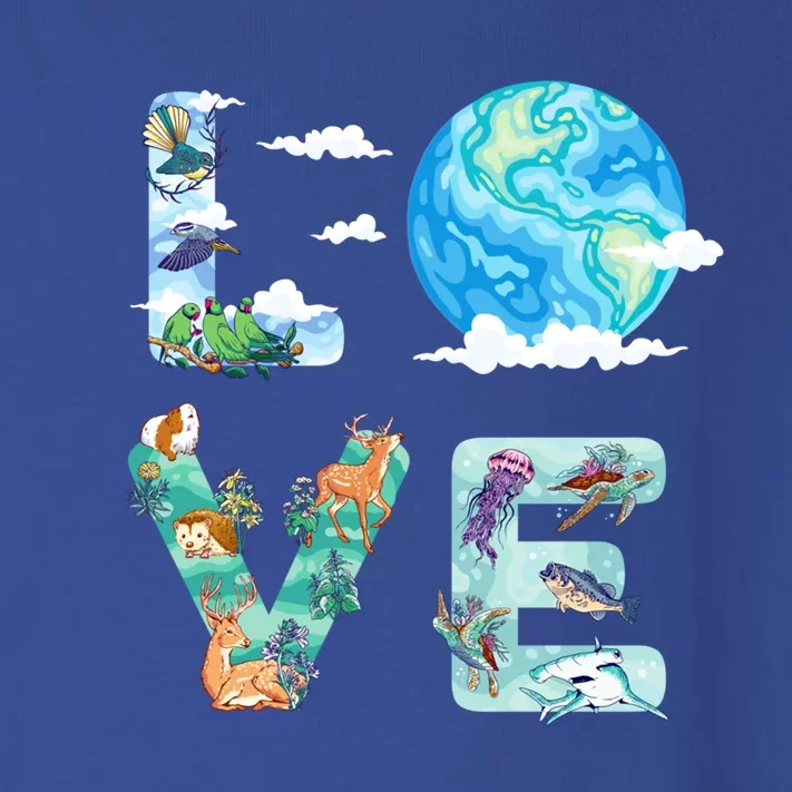 Earth Day Love Our Planet Save Animals The Environgreat Gift Toddler Long Sleeve Shirt