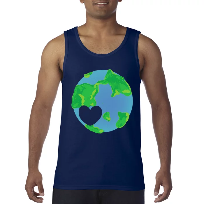 Earth Day Love Earthy Hippie Heart Earth Day Tank Top