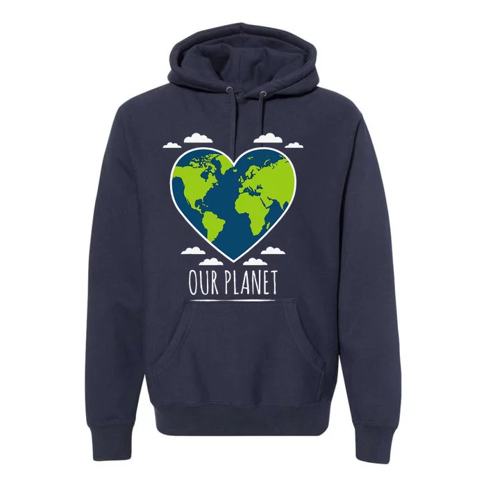 Earth Day Love Our Planet Climate Change Awareness Premium Hoodie