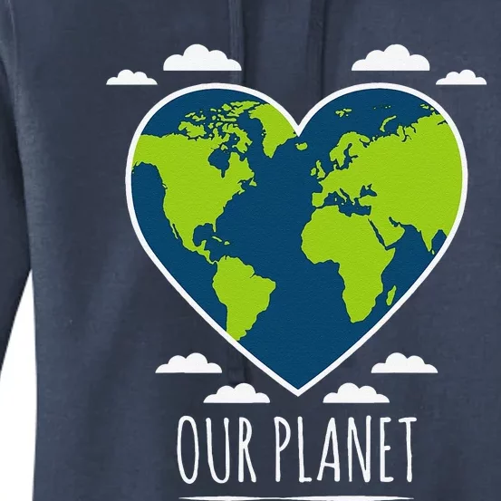 Earth Day Love Our Planet Climate Change Awareness Women's Pullover Hoodie